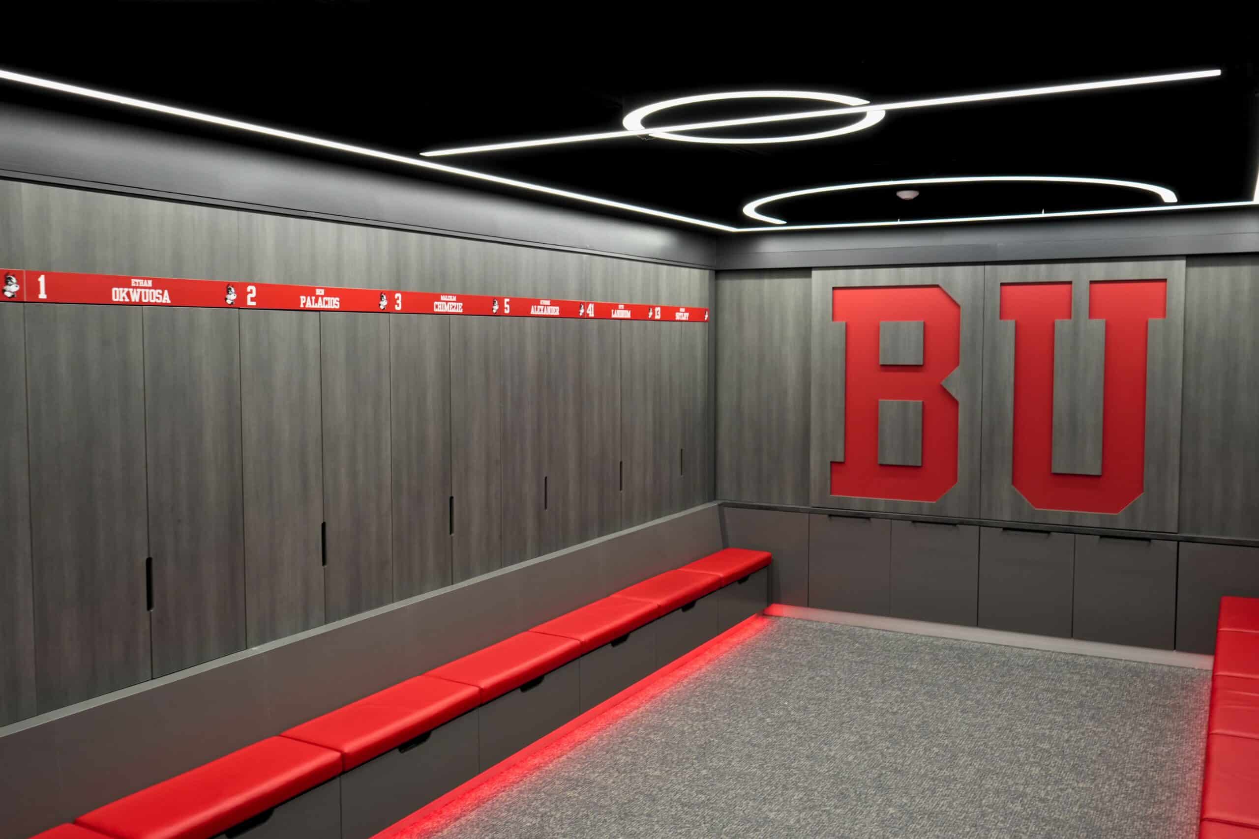 Boston University Men's Basketball Locker Room