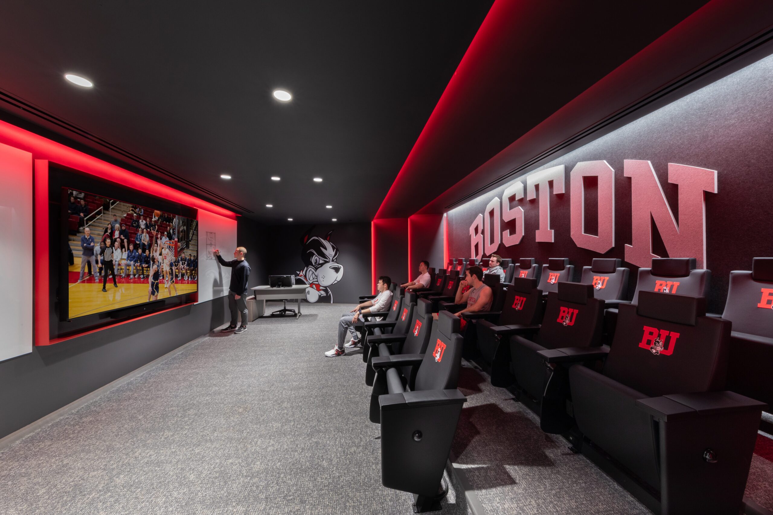 Boston University Men's Basketball Team Space