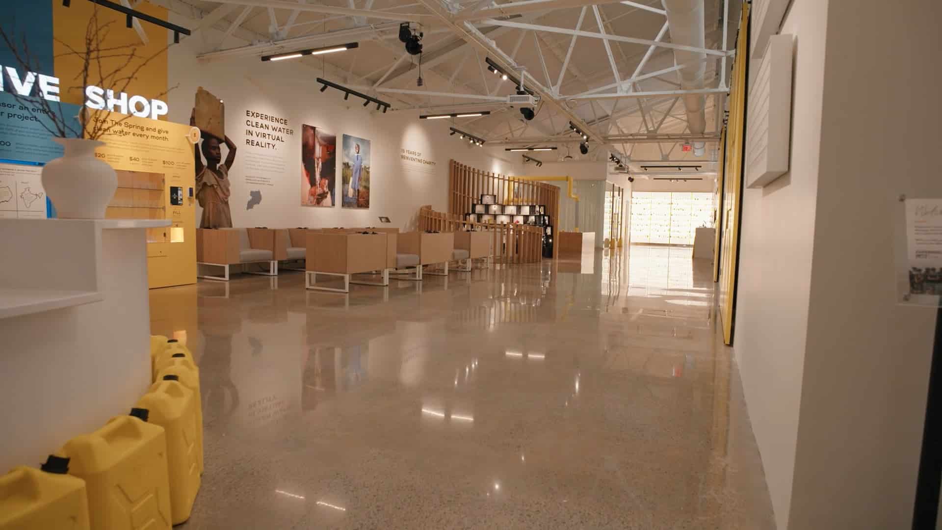 Charity:Water Experience Center Lobby in Franklin, Tennessee